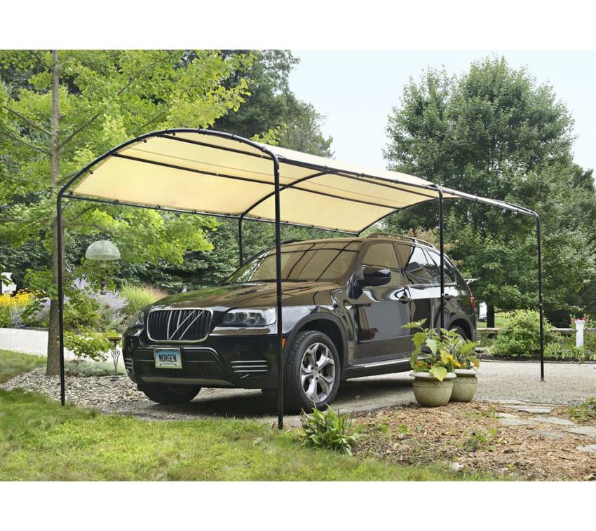 B-WARE ShelterLogic Folien Carport Garage | Beige | 490x270x240 cm 