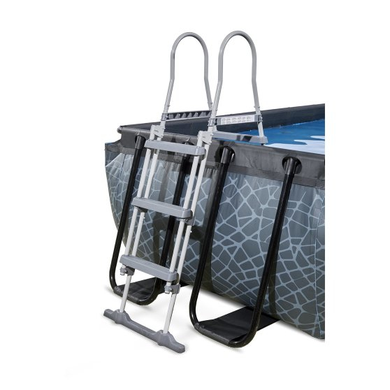 Exit aufstellpool framepool grau 400x200cmx100 cm mygardenhome
