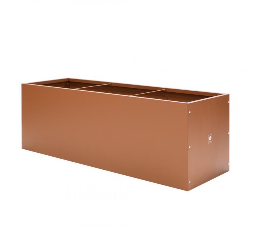 Herstera Garden Metall Hochbeet Blumenkasten 150x50x50 cm rost