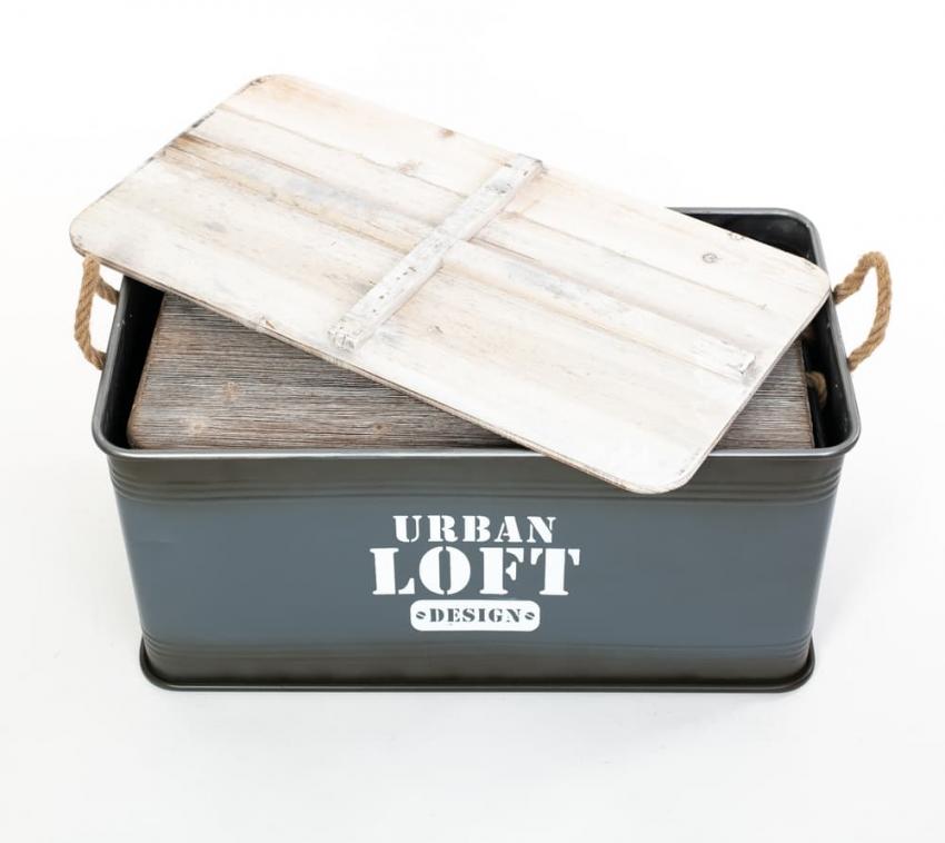 Westmann Aufbewahrungsboxen 3er Set rechteckig Dekokisten grau