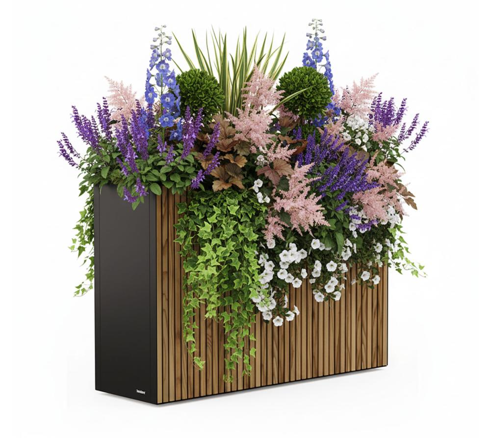Herstera Garden Deco Planter Divider XL | hoher Pflanzkübel rechteckig ...