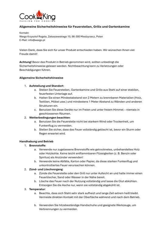 CookKing Edelstahl Grillrost 70 | Zubehör für Schwenkgrill | Ø 70 cm 