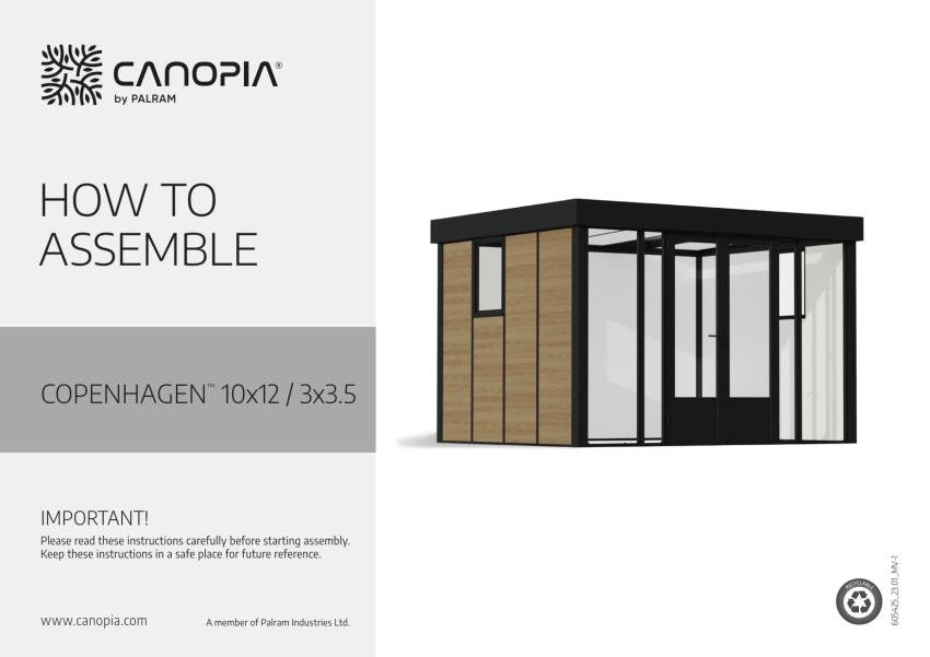 Palram - Canopia Aluminium Kaltwintergarten Sanremo | Weiß | 305x277x212 cm 