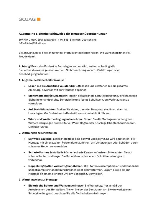 Sojag Aluminium Terrassenüberdachung St. Barth 1012 | Anthrazit | 296x364x240 cm 