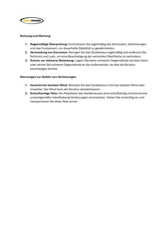 Spacemaker Metall Gerätehaus Woodlake 54 | Braun | 122x151x198 cm 