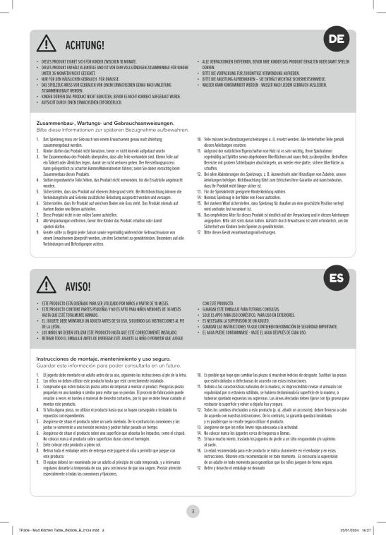 TP Toys Matschküche Mixi | Zubehör für Spielhäuser | 36x60x12 cm 