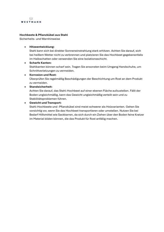 Westmann Genus 170 | Frühbeetaufsatz | Abdeckung für Hochbeet 