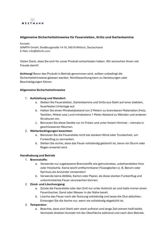 Westmann Stahl Grillkamin Feuerstelle | Rost | 70x41x229 cm 