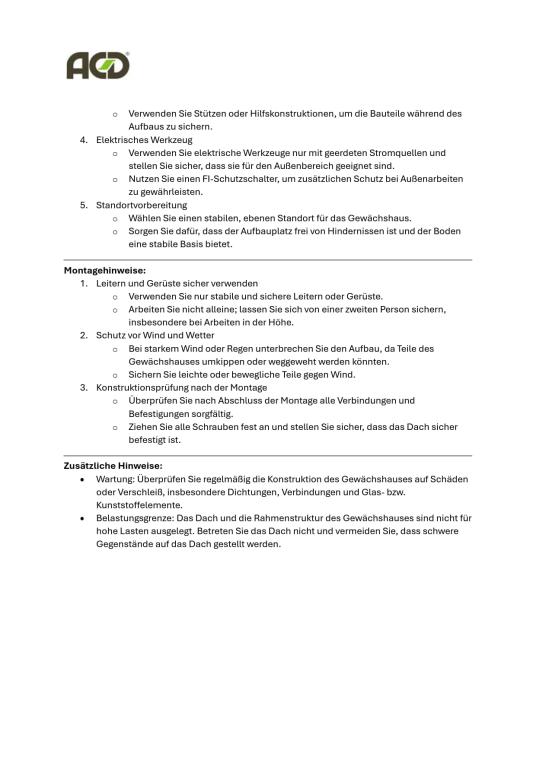 ACD Glas Gewächshaus Sophie | Schwarz | 451x593x259 cm 