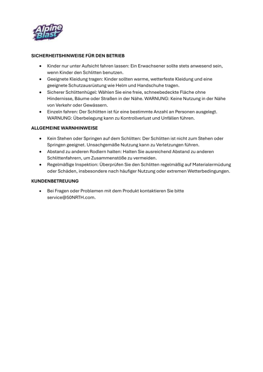 Alpine Blast Aufblasbarer Schlitten Rentier Kinderschlitten | Braun | 140x104x82 cm 