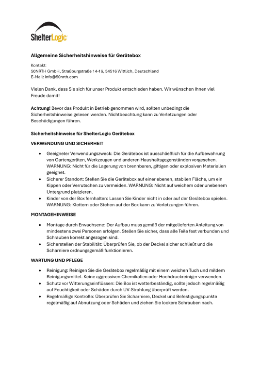 ShelterLogic Stahl Kissenbox Aufbewahrungsbox | Anthrazit | 132x70x67 cm 