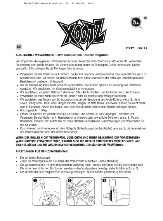 Xootz BMX Scooter Snake | 123x64x84 cm | 