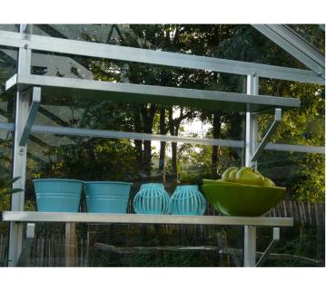 ACD Gewächshaus Regalset | 15x86 cm | Silber