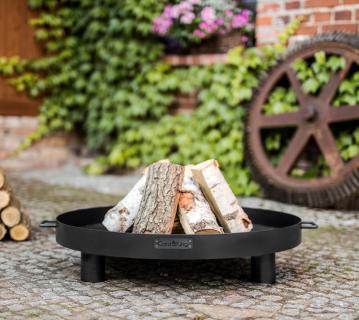 CookKing Stahl Feuerschale Tunis Ø 60 | Schwarz | Ø 60x20 cm 