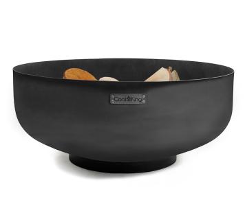 CookKing Stahl Feuerschale Palermo XXL | Schwarz | Ø 80x35 cm 