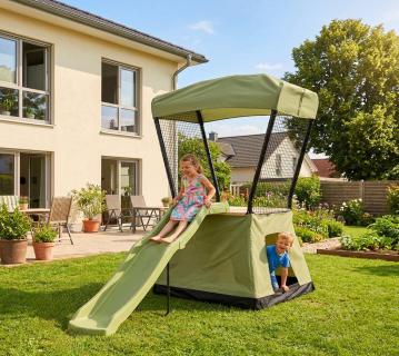 EXIT Ivy | Spielturm mit Rutsche und Spielzelt | für den Garten 