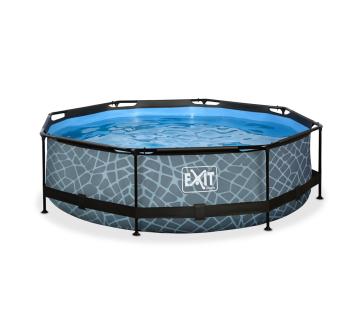 Exit Stahlrahmen Aufstellpool | Grau | 76 cm 