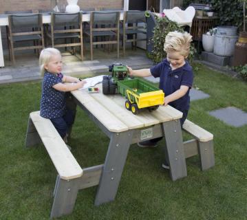 Exit Holz Wasser Matschtisch Aksent | Grau/Grün | 94x50 cm 