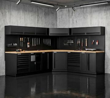 FEISTOS Werkstatteinrichtung EOS Blackline 33 | Werkstattschrank L-Form 