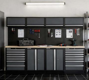 Feistos Werkstatteinrichtung Argos 16 | Metall Werkstattschrank 