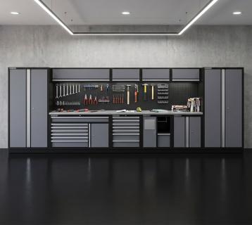 Feistos Werkstatteinrichtung Ferros 24E | Metall Werkstattschrank 