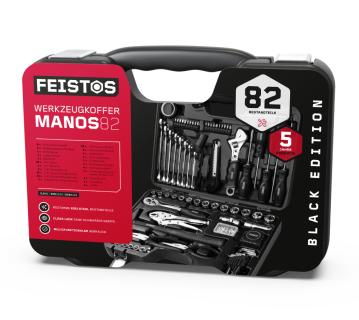 FEISTOS Manos 82 | Werkzeugkoffer bestückt | 82 Teile 