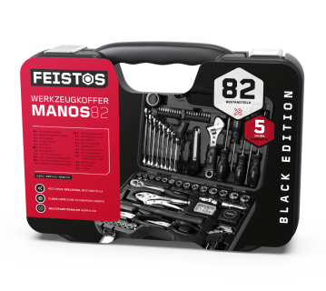 FEISTOS Manos 82 | Werkzeugkoffer bestückt | 82 Teile 
