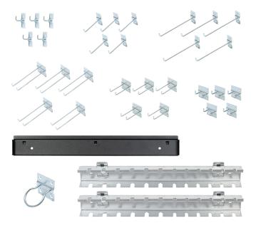 FEISTOS Werkstatteinrichtung | Zubehörset 3 | Lochwand Zubehör | 34 Teile 