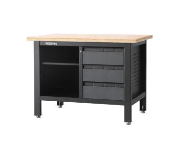 FEISTOS Werkstatteinrichtung Titos 2 | Werkbank mit Schubladen | 120 cm 