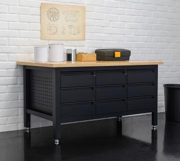 FEISTOS Werkstatteinrichtung Heros 4 | Werkbank mit Schubladen | 170 cm 