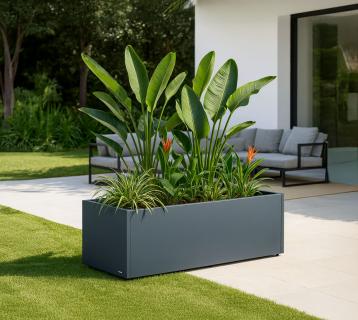 Herstera Garden Cube 50 L | Outdoor Pflanzkübel rechteckig | 150x50x50 cm 