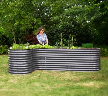 Westmann Grow Faster XL | Metall Hochbeet L-Form mit Erweiterung 