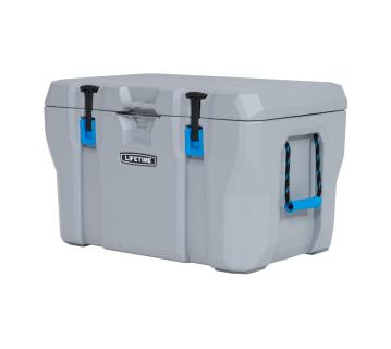 B-WARE Lifetime Kunststoff Kühlbox Premium 73 L | passive Kühlbox | Grau | 47x76x47 cm 