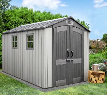 Lifetime Kunststoff Gerätehaus Terra | Grau | 354x207x228 cm 