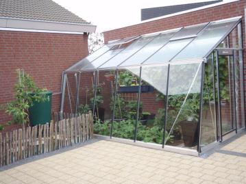 ACD Glas Anlehngewächshaus MS207H RAL | 519x228 cm 