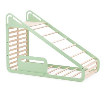 MamaToyz Holz Kinderbett Sleepy | Montessori Bett | Grün | 210x100x150 cm Kinderbett Montessori