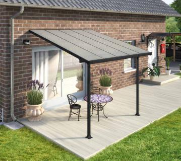 Palram - Canopia Terrassenüberdachung Feria | Anthrazit | 295x305x305 cm 