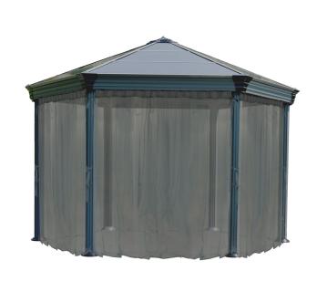 Palram - Canopia Polyester Moskitonetz für Pavillon Roma und Monaco | Grau 