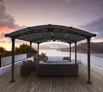 B-WARE Palram - Canopia Aluminium Pavillon Tucson 5000 | Anthrazit | 507x359x242 cm 