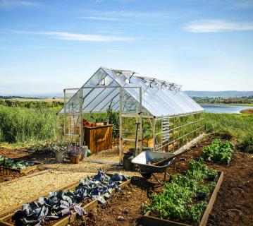 Palram - Canopia Aluminium Gewächshaus Balance 1024 | Silber | 724x304x257 cm 