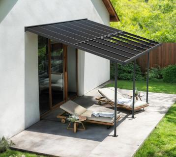 Palram - Canopia Sierra Cabrio 1014 | Aluminium Terrassenüberdachung | 3x4,3 m 