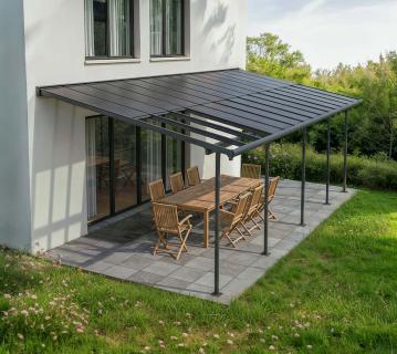 Palram - Canopia Sierra Cabrio 1028 | Aluminium Terrassenüberdachung | 3x8,6 m 