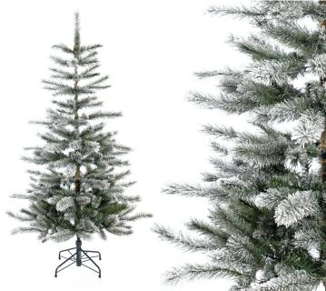 Evergreen Künstlicher Weihnachtsbaum Cedar Frost Kiefer | Inkl. Kunstschnee | Weiß | 150 cm 