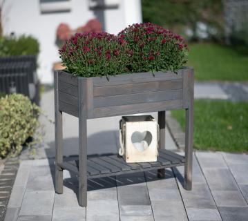 Westmann Holz Hochbeet Lisa | Grau | 79x39x79 cm 