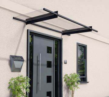 Palram - Canopia Vordach Nancy 2050 | Anthrazit | 94x206x14 cm 