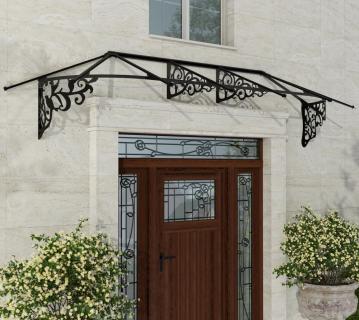 Palram - Canopia Vordach Lily 3154 | schwarz | 88x319 cm 