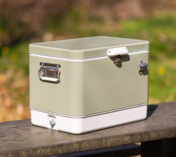 B-WARE Westmann Kühlbox | passive Kühlbox | 56 Liter | Grün | 57x37x42 cm 