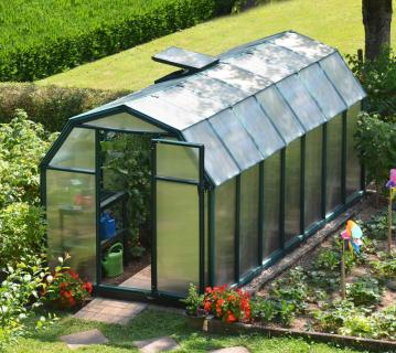 Rion Kunststoff Gewächshaus SMART 37 | Grün | 449x204x198 cm ohne Fundament