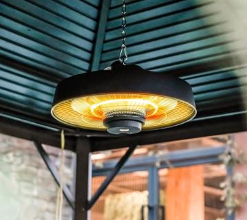 Westmann Infrarot Heizstrahler Deckenstrahler Fusion | Schwarz | 49x49x22 cm 