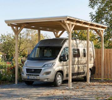 Skan Holz Emsland Caravan | Holz Carport für Wohnmobil | Bausatz | 4,5x6,5 m Farbe